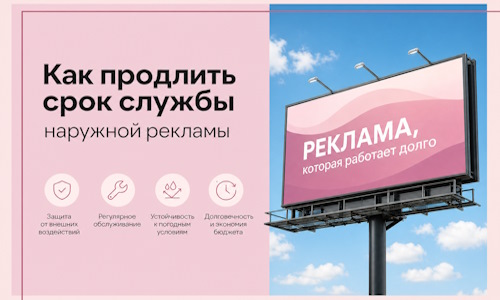 Как продлить срок службы наружной рекламы в Ангарске