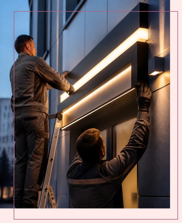 Световые вывески для улицы в Ангарске от 19212 р. | Аванза-Нгр