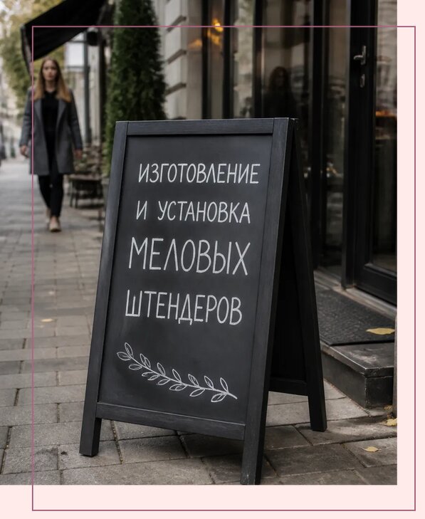 Меловые штендеры в Ангарске по цене от 6678 р. | Аванза-Нгр